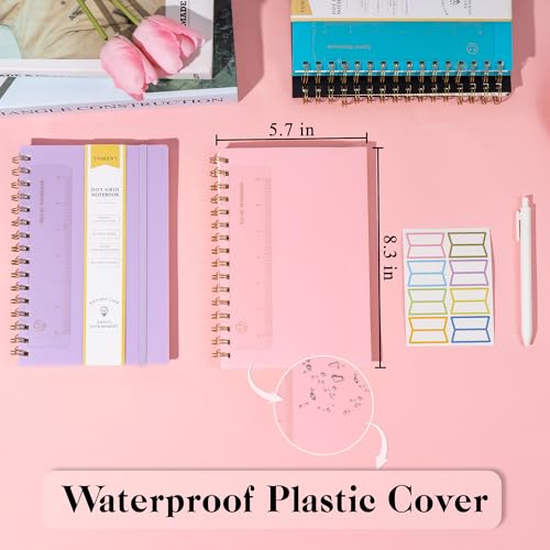 Yoment Graph Paper Notebook A5 Graphing Spiral Notebook 160 Pages Grid Paper Notebook Spiral Bound Pink Hardcover Spiral Journal 5x7 Grid Notebooks for Note Taking, Pink - color: Pink, style: A - Graph - A5