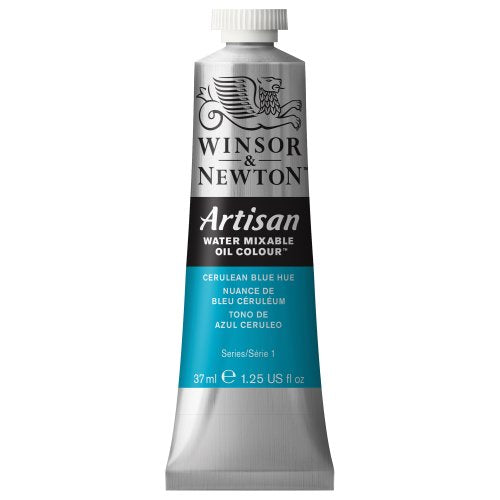 Winsor & Newton Artisan Water Mixable Oil Colour, 1.25-oz (37ml), Cerulean Blue Hue - color: Cerulean Blue Hue, style: 1.25-oz