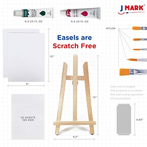 J MARK Painting Kit for Adults, Paint and Canvas Set - Acrylic and Watercolor Paint Set, Art Sets