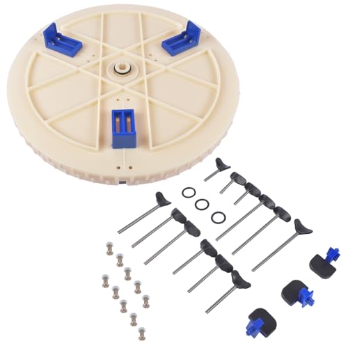 Pottery Machine Turntable Clamp, Portable Pottery Centering Tool, Adjustable Ceramic Art Repair Tool, Ceramic Pottery Trimming Turntable Tools Sculpting Clamp Repair Tools Mixizap