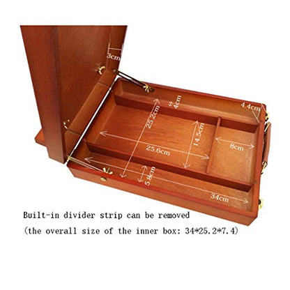 Studio Easel Portable Desktop Wooden Oil Painting Box Sketch Easel Desktop Paper Holder Painting Art Tool Storage Box Artists Painting
