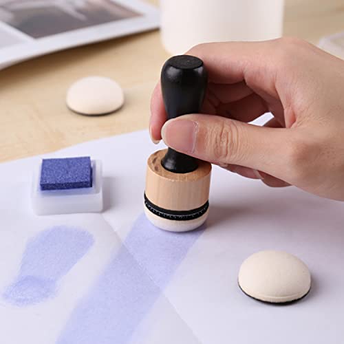 Mini Ink Blending Tool,with Foams Replacement Refill Foam Tool for Foams Scrapbooking Painting Drawing Art Supplies Handle Ink Tools Embossing Stencils - color: 1handle +2 Replacement Foam