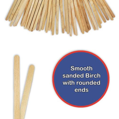 Pack of 50 7" Inch Wood Paint, Stain, Resin, Epoxy Mixing / Stir Sticks - by NetSellsIt