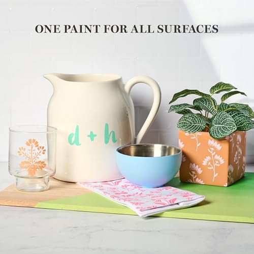 Martha Stewart, Multi-Surface Satin 12 pc Paint Set, Spring Blooms - color: Spring Blooms