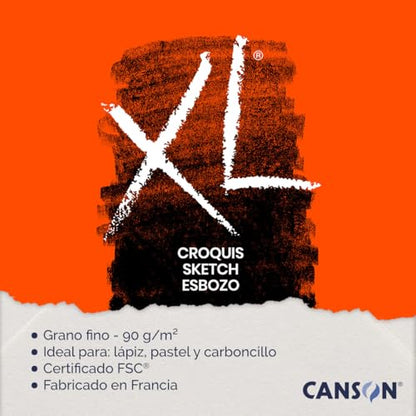 Canson XL Sketch Pad 60 Sheets A2 (42 x 59.4 cm 90 g Ivory - size: A2 - 42 x 59,4 cm