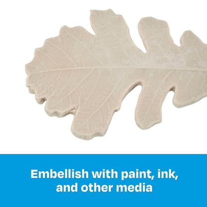 Sax Natures Impressions Leaf Print, Assorted Sizes (Set of 10),Brown