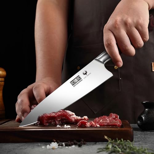 HOSHANHO 3-Piece Kitchen Knife Set, Ultra Sharp Chef/Santoku/Paring Knives,Professional High Carbon Steel Knives with Ergonomic Handle, Ideal Cooking Gift Set - size: 3 Pieces Knife Set