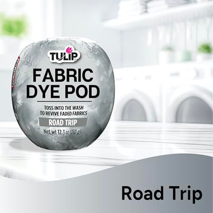 Tulip Fabric Dye Pod Road Trip (Gray), Dye for Washing Machines - color: Road Trip