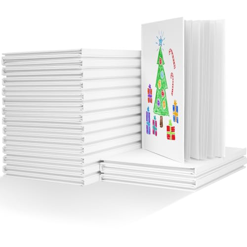 Dynta Blank Hardcover Book A5(6.2x8.3Inch), 30 Pack Blank Books for Kids to Write Stories Sketch White Hardcover Sketchbook Journal for Writing Drawing Creating, 40 Pages (20 Sheets) for Each book - size: 6"x8"(30 pack)