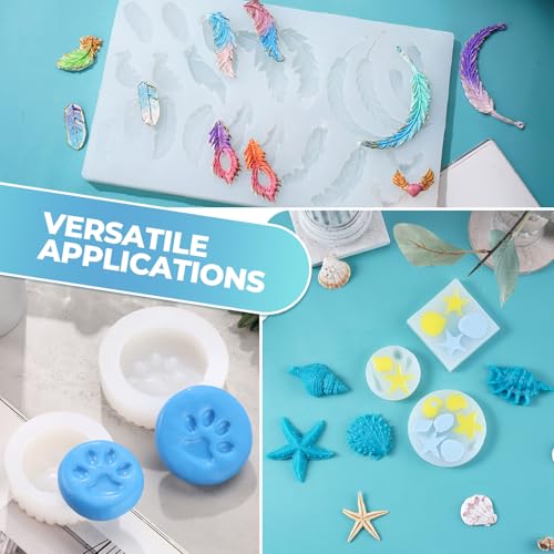 LET'S RESIN Silicone Mold Making Kit Liquid Silicone Rubber 140oz/1 Gallon Translucent Clear Mold Making Silicone-Mixing Ratio 1:1-Molding Silicone for Resin Molds,Silicone Molds Maker DIY Making - size: 140 oz