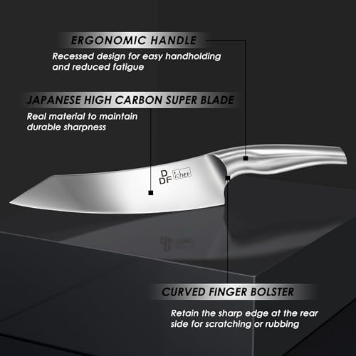 DDF iohEF Kitchen Knife Set with Block, 16 PCS Knife Sets for Kitchen with Block Japanese Stainless Steel, Ultra Sharp Chef Knife Set with Sharpener - color: 16PCS Kitchen Knives