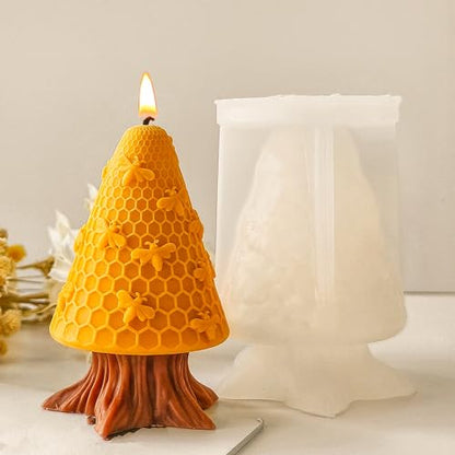 Honeycomb Silicone Cylinder Mold for Resin Casting & Candle Making - color: jh-honeycomb-5170