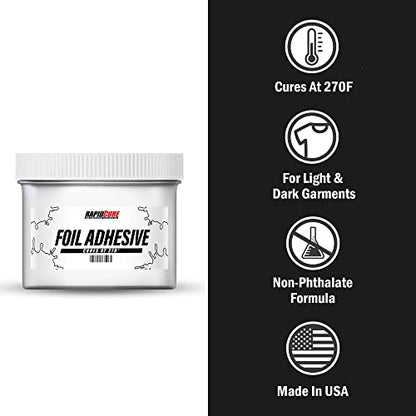 Rapid Cure® Screen Printing Ink Foil Adhesive (Quart - 32oz.) - Plastisol Ink for Screen Printing, Fast Curing Fabric Paint - Screen Print Direct®, USA Made - color: Foil Adhesive, size: 32 fl oz