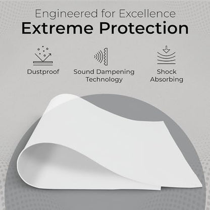 Exactly Rubber - Translucent Silicone Sheet, 50A Durometer Rubber Sheet, Semi Clear Silicone, Resistant -80 to 450°F, Food-Grade Silicone Placemat, 450% Elongation, Made in The USA, 1/32 x 3 x 9” - size: 1/32 x 3 x 9