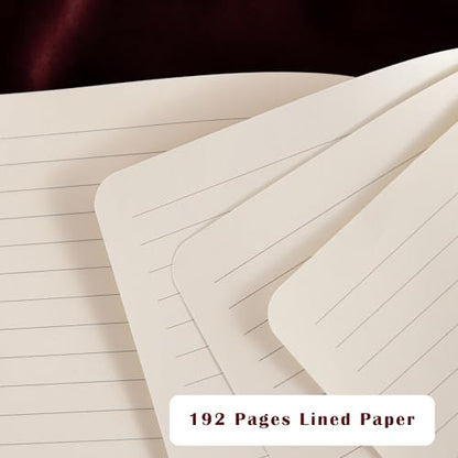 B5 Hardcover Journal for Women & Men -Butterfly Aesthetic Lined Notebook | 192 Pages Thick 80gsm Paper Writing Journal for Office, School, Travel Notes & Gift-9" x 6.9 - color: Red