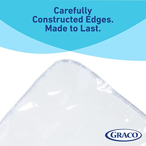 Graco Under High Chair Mat, 50", Clear, Pack of 1 | Waterproof & Washable, Plastic, Food/Spill Catcher, Eating, Painting & Art Floor Cover - color: Clear, size: Pack of 1
