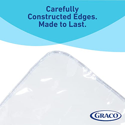 Graco Under High Chair Mat, 50", Clear, Pack of 1 | Waterproof & Washable, Plastic, Food/Spill Catcher, Eating, Painting & Art Floor Cover - color: Clear, size: Pack of 1