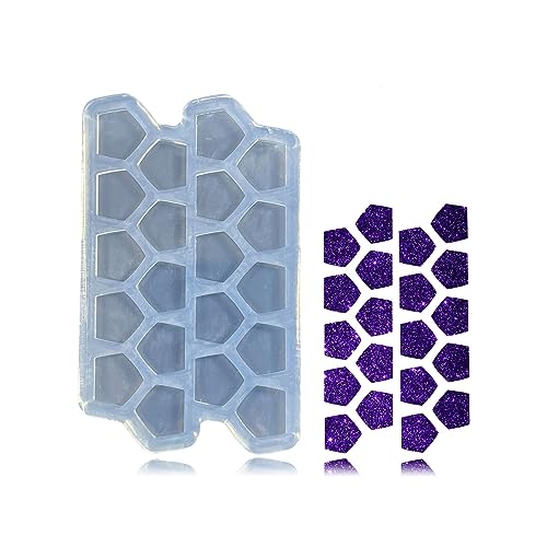 Mini Pentagon Shape Earring Mold - Small Clear Silicone Resin Mold for DIY Jewelry Making, Ear Studs, Pendants, Crafts, Chocolate and Cake - color: Mini Pentagon