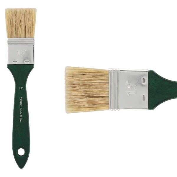 Creative Mark Bonn Bristle Blend Mottler Brush - Mottler Synthetic Hair Paint Brush for Large Scale Work, Acrylic or Oil Paint, and Artists - 1.5 Inch - size: 1.5 in