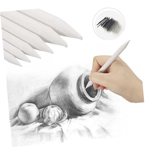 SEWOART 6pcs Blending Stumps and Tortillions Pencil Set Art Sketch Drawing Tools Blending Stump for Drawing Tortillions Paper Art Blender