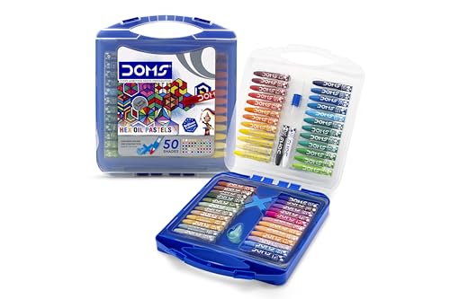 DOMS Oil Pastels 50 Shades, Non-Toxic EN 71-3 Standard Certified