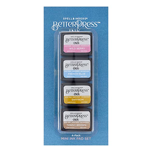Spellbinders BetterPress Letterpress Ink Pad & Reinkers Bundle (Nature) - color: Nature