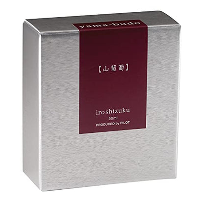PILOT Iroshizuku Bottled Fountain Pen Ink, Yama-Budo, Crimson Glory Vine (Purple Red) 50ml Bottle (69217)
