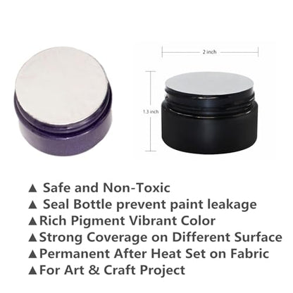 JAJADO 12 Jars Chalk Paste Paint Set, 9 Pcs Chalk Paint Mini Squeegees and Rubber Squeegee Stir Sticks, Screen Printing Ink Reusable Adhesive Stencil Paste Craft on Wood, Furniture, T-Shirt - color: 12 Jars with 9 Pcs Tool