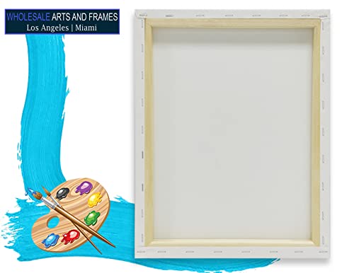 Stretched Canvas for Painting 4x4 2PK 3/4" 10 Oz. 4x4 Canvas Value Pack.Large Stretched Cotton Blank Canvas for Painting. 4 x 4 Canvases Bulk XL Rectangle Universal Triple Primed for Paint&Sip - size: 4x4 2 Pack