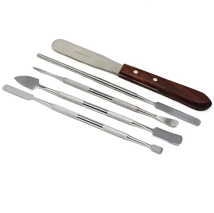 A2ZScilab - Stainless Steel Spatula Wax & Clay Sculpting Tool Carver Set, Carving Pottery Tools - Sculpture Shaper Polymer Modeling Tools for Clay, Pottery, Ceramics Artwork & Holiday Crafts (5PC) - style: 5PC