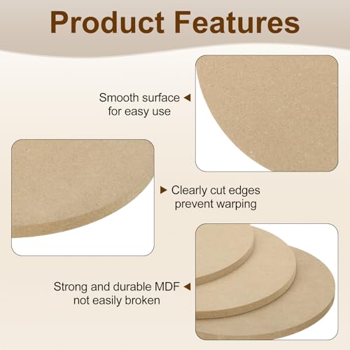 MECCANIXITY 6 Pcs Clay Wedging Board for Pottery, 7.9 Inch Round Pottery Wheel Bats 9mm Thick Clay Mat Ceramic Drying Slab for Ceramics Making - size: 7.9 Inch