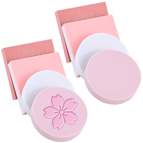 CRASPIRE 8Pcs 4 Styles Pink Rubber Carving Blocks Round Square Linoleum Blocks for Printmaking Stamp Soft Rubber Crafts DIY Crafting Scrapbook Beginners Professional