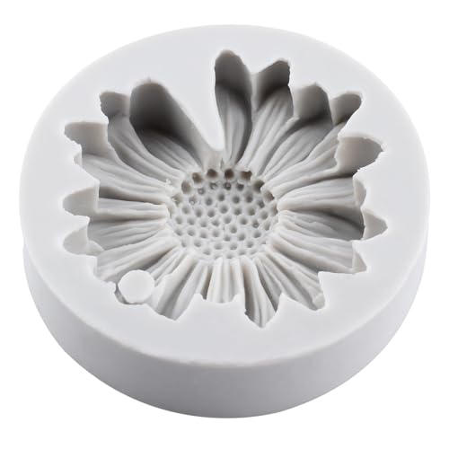 Daisy Flower Polymer Clay Mold Daisy Silicone Molds Chrysanthemum Flower Mold for DIY Crafts Jewelry Making Epoxy Resin Casting Air Dry Clay Plaste - color: Style F