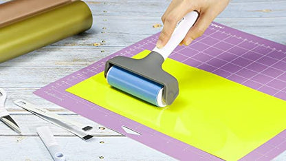Brayer Roller & Mat Remover Tool Tweezers Set for Cricut/Silhouette/Brother and T-Shirts Heat Transfer Projects Printing Making | Brayer for Cricut/Silhouette/Brother Crafting Printmaking/T-Shirts Heat Transfer Projects