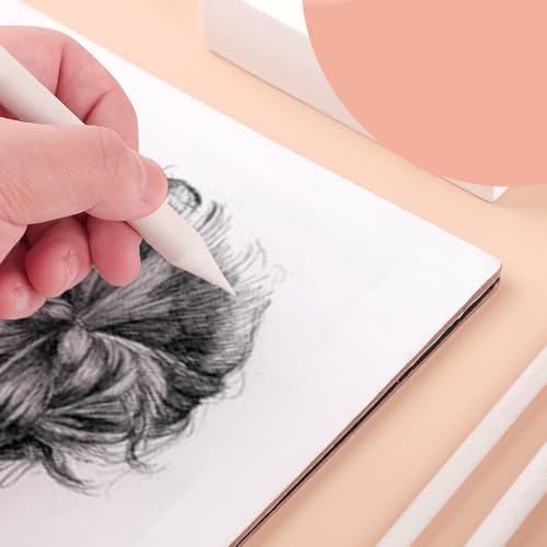 Double-Ended Blending Stumps & Tortillions Set, Paper Sketching Tools for Artists, 3 or 9 Pack, Soft Compressed Paper - color: 3 sets of paper and