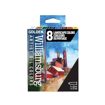 Williamsburg Artist Oil Colors by GOLDEN, Landscape Colors Set, Professional Oil Paint