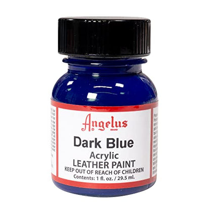 Angelus Acrylic Leather Paint, 1 oz, Dark Blue - color: Dark Blue, size: 1 Fl Oz (Pack of 1)