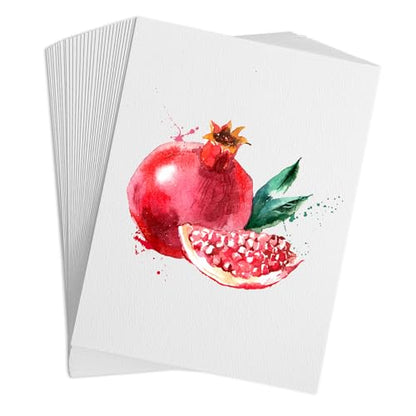 FEITAKE 100% Cotton Watercolor Paper Cold-Press / 140lb (300gsm) / Acid Free Mixed Media Art Drawing Papers - 30Sheets Pack - 6"X8" - color: 6 x 8 Inches