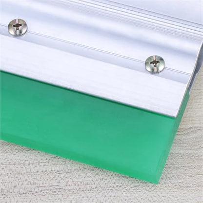 Screen Printing Squeegee Rubber Printing Tool Screen Squeegee Aluminum Handle Wear-Resistant Silk Scraper for DIY Hand Printing,Flat Patterns