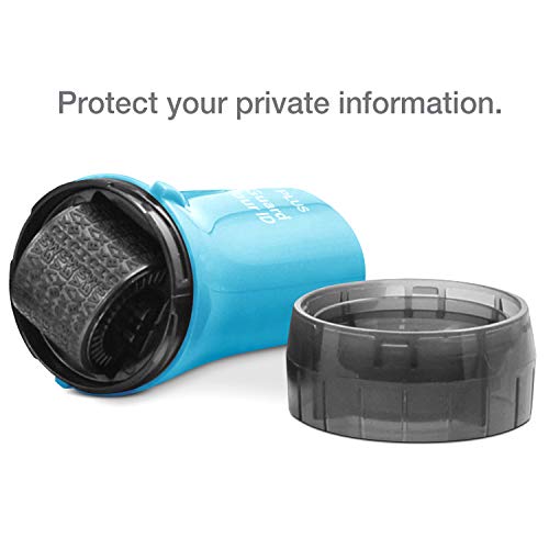 Guard Your ID Advanced 2.0 Rollers Identity for Theft Address Eraser and Security Prevention (Regular 3-Pack, Turquoise) - color: Turquoise, size: Regular 3-Pack
