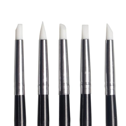 5Pcs/Set Dental Silicone Brush Pens for Resin Shaping and Trimmer,Dental Whitening Carving Pen Set