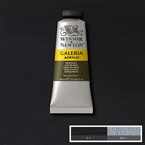 Winsor & Newton Galeria Acrylic Color, 60ml (2-oz) Tube, Mars Black - color: Mars Black, style: 2-oz Tube