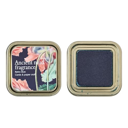 1Pc Oil Based Inks Pad Washable Craft Mat Stamp Assorted Color for Journaling Scrapbooking Traditional Color Crafting Oil Based Inking for Artist Enthusiasts - color: blue