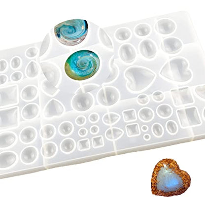 Silicone Resin Jewelry Casting Mold, Resin Jewelry Molds, for DIY Artcraft Project, Crafting, Gift Pendant, Pendant Earrings Making, Large