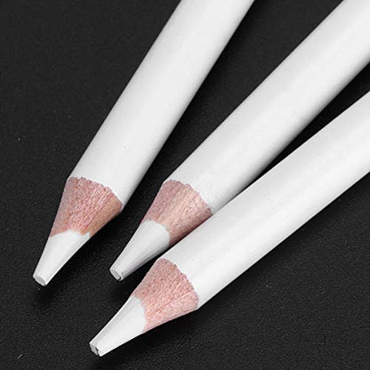 White Charcoal Pencils, Professional Drawing Pencil Set Wooden Sketching Supplies Drawing Graphite Accessories for Beginners and Artists