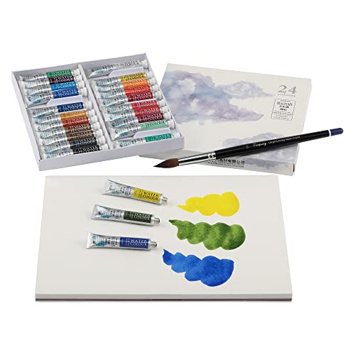 Marie's Masters Quality Watercolor Paint - Gold, 9 mL - Concentrated Color, Pure Pigments, High Lightfastness Ratings - color: Gold