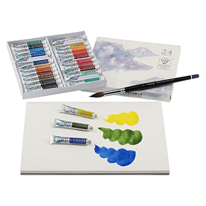 Marie's Masters Quality Watercolor Paint - Burnt Sienna, 9 mL - Concentrated Color, Pure Pigments, High Lightfastness Ratings - color: Burnt Sienna