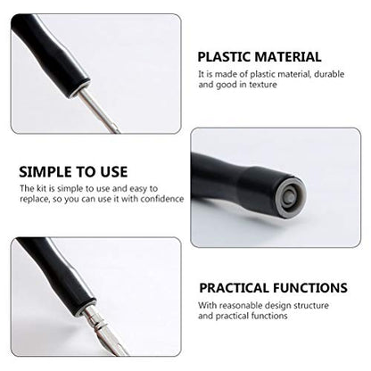 Tofficu Comic Dip Pen Holder Dip Pen Nib Holder for Manga Drawing and Calligraphy Easy Replacement Penholder for Thin Line Art Writing Supplies 5.11 in - color: Blackx2pcs