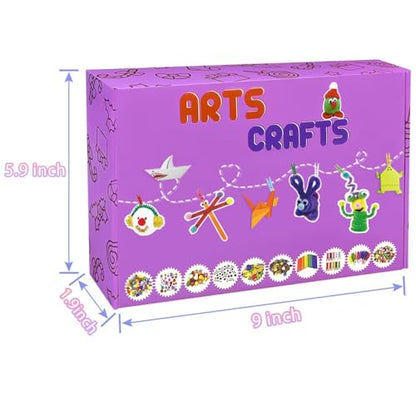 2000 Pcs DIY Arts and Crafts Supplies Kit for Kids - Kids Craft Kits Art Supplies Material Set with Pipe Cleaner All in 1 Crafting Collage Activity for Toddlers Gifts Toys Age 5 6 7 8 9 Year Old Girls - size: 2000+ Pieces