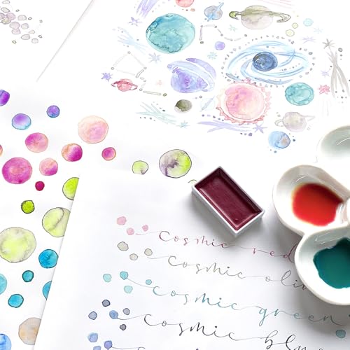 Kuretake GANSAI TAMBI GRANULATING COLOR II 5 colors set, Watercolor Paint Set, Professional-Quality for Artists and Crafters, AP-Certified, Made in Japan - style: Granulating II